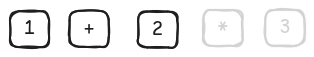 The parser hasn't seen * when it reaches 2